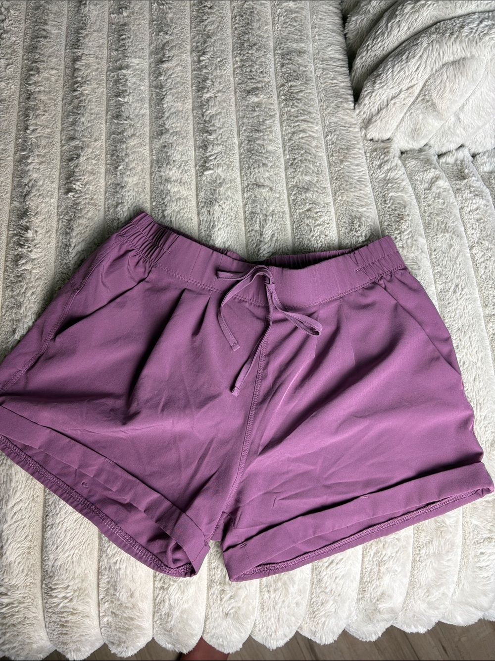 Zyia Women's Purple Drawstring Athletic Shorts